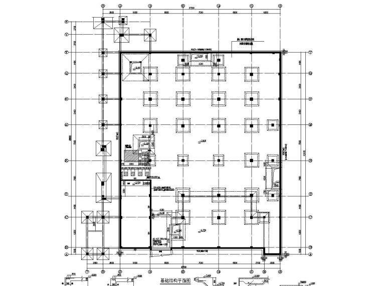 4000平框架结构综合楼全套施工图资料下载-四层框架结构中学综合楼结构施工图