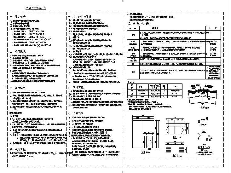 [宁夏]现代风格镇仓储建筑施工图（全专业图纸）-现代风格镇仓储建筑设计说明