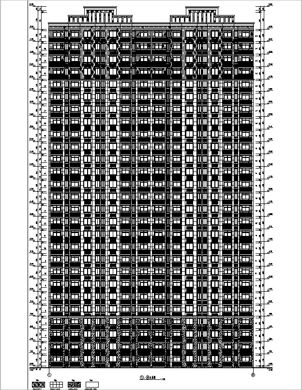 安徽省建筑施工图资料下载-[安徽]高层塔式集资房建筑施工图（含全专业图纸）
