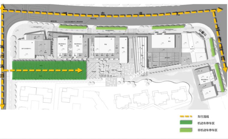 [浙江]知名地产云鹭湾商业街方案设计文本（PDF+65页）-车流分析