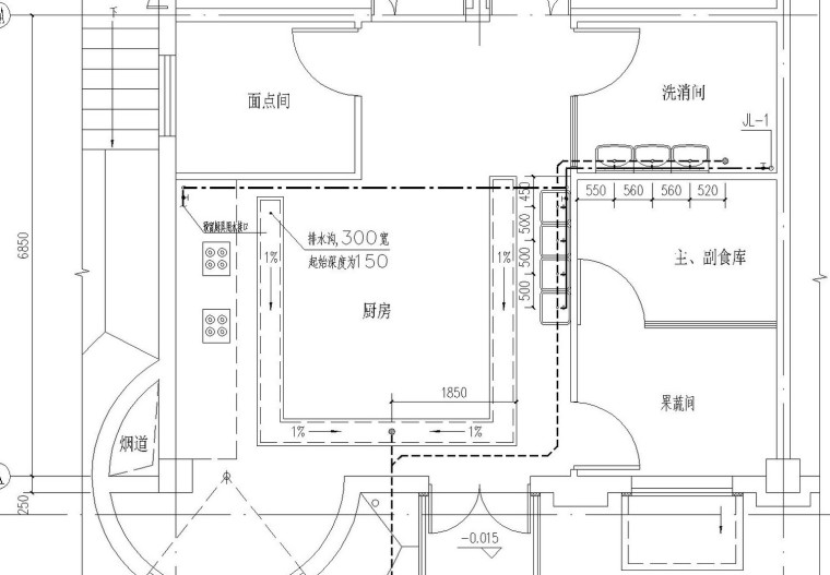 幼儿园地上四层给排水、消防设计图（含系统图、平面图、大样图）-幼儿园给排水消防t3-Model8.jpg