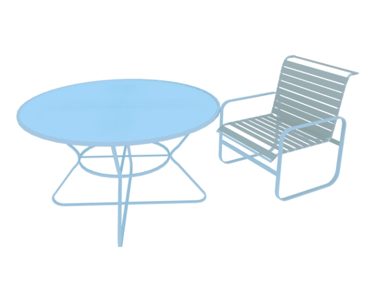 草图大师桌椅模型下载资料下载-简单桌椅3D模型下载