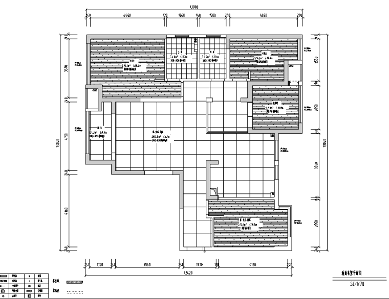 客厅装修效果图地砖资料下载-[四川]台湾风样板房设计施工图（附效果图）
