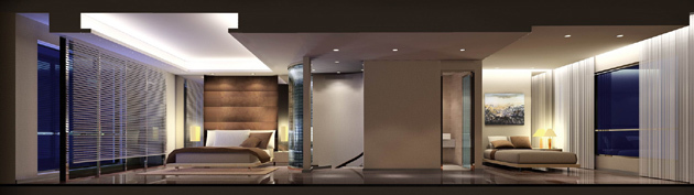 现代简约风复式单身公寓施工图设计（附效果图）-卧室