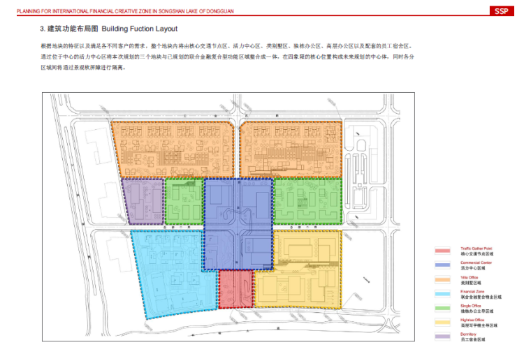 【广东】松山湖国际金知名地产新园项目规划设计方案文本-建筑功能布局图