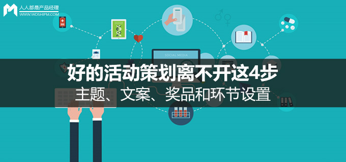 活动策划活动执行资料下载-好的活动策划离不开这4步：主题、文案、奖品和环节设置