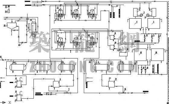 生活区平面布置图资料下载-某电厂生活区采暖、给水、排水平面图