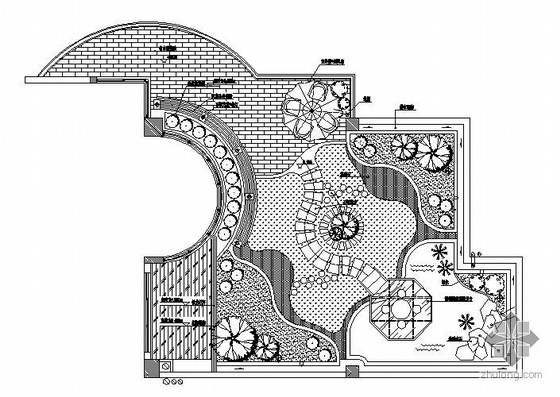 矿石展厅施工图效果图资料下载-某空中花园的施工图和效果图