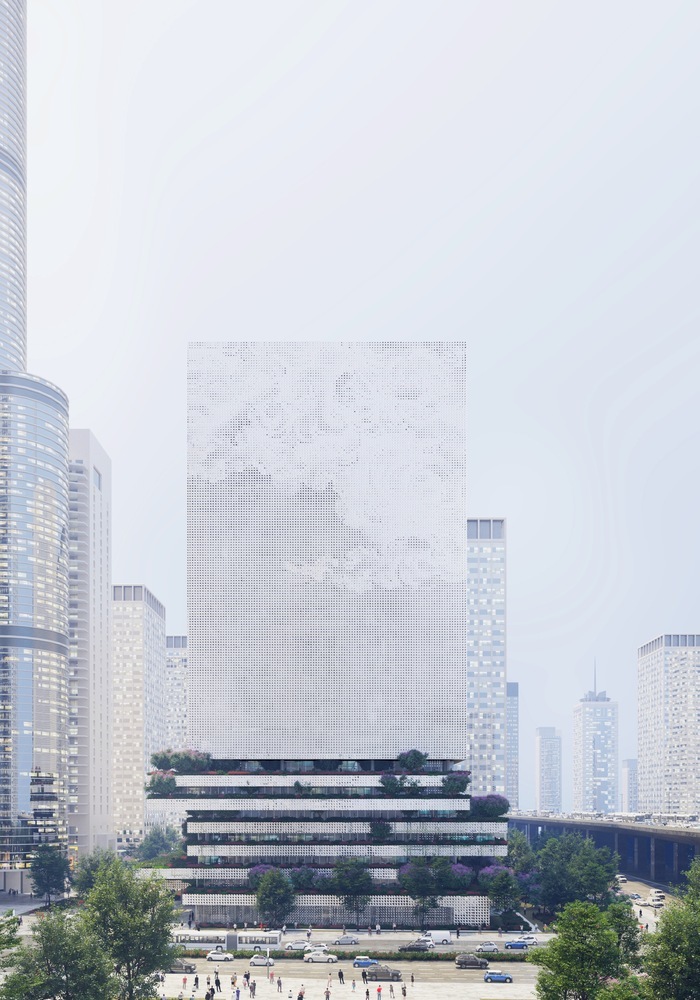 深圳招商前海自由贸易中心资料下载-Mecanoos 设计的“前海数据中心大楼”将成为深圳的数据灯塔