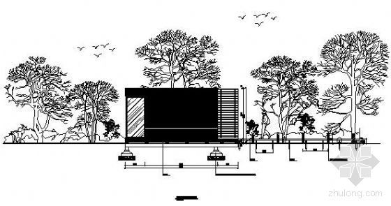 公园木屋设计施工图资料下载-森林公园小木屋施工图