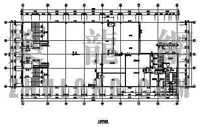 钢框架建筑结构图纸资料下载-某食堂三层钢框架建筑结构图