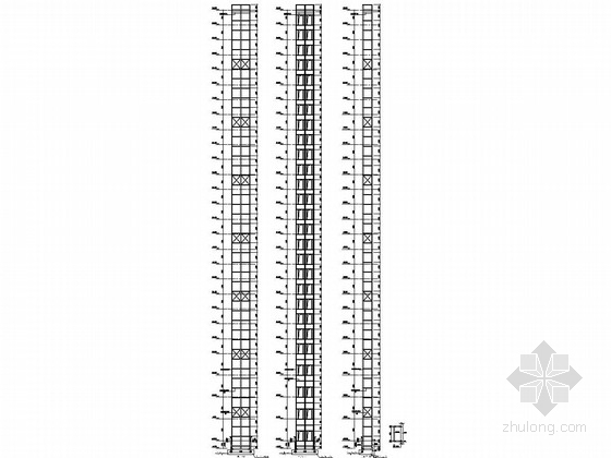 钢结构电梯改造资料下载-城中村改造项目电梯结构图