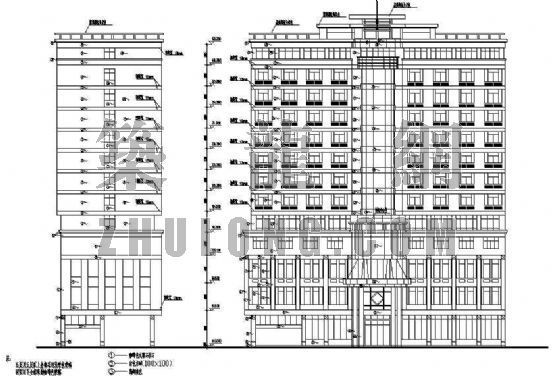 建筑图视图资料下载-城市酒店建筑图