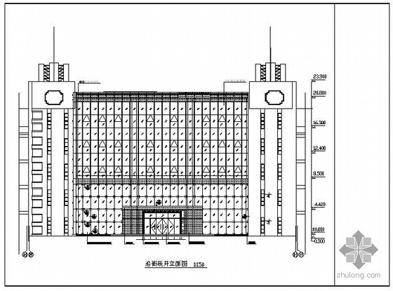 上海某车间办公用房幕墙图纸-2