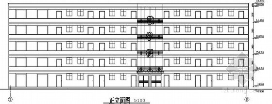 五层教学楼毕业设计图纸资料下载-[学士]5层高中教学楼毕业设计(含计算书、图纸)