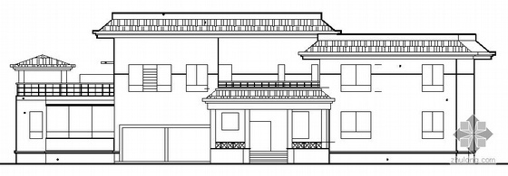二层半坡顶别墅施工图资料下载-某二层别墅建筑施工图