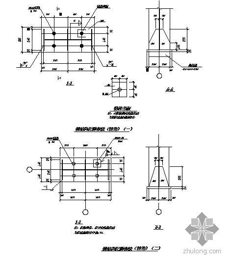 罗马柱剖面图做法详图资料下载-钢结构柱脚做法节点构造详图