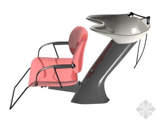 现代美容院设计效果图资料下载-美容院专用椅
