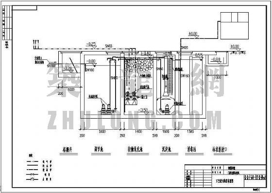 医院门诊大楼施工图纸资料下载-福建某医院门诊大楼污水处理竣工图