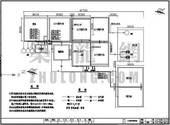 混凝沉淀池平面布置资料下载-江西某矿业废水工艺施工图