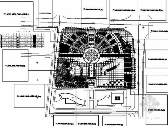 城市广场设计总图资料下载-某地广场绿化规划设计总图