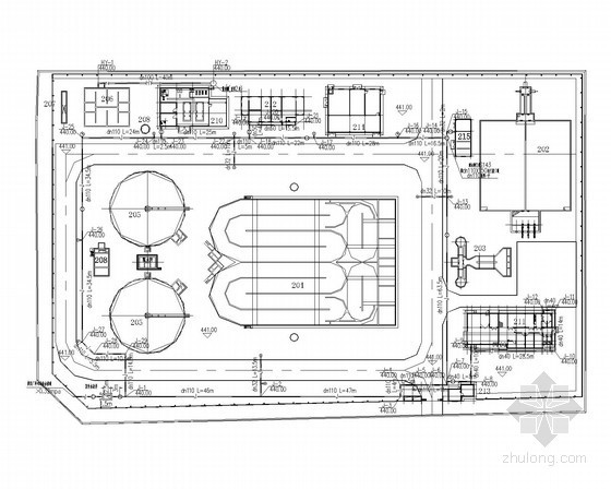 1吨污水处理厂初步设计资料下载-[重庆]污水处理厂施工工艺图（含管网图）