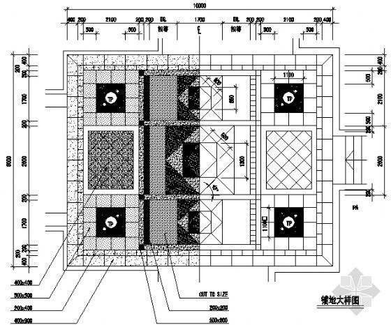 铺地大样图14资料下载-铺地大样图17