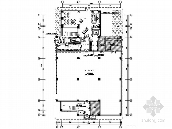 总部办公楼室内设计资料下载-[陕西]浓缩果汁生产企业总部办公楼CAD装修图