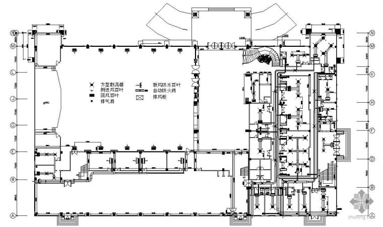 酒店平面cad设计图资料下载-东莞某酒店空调设计图