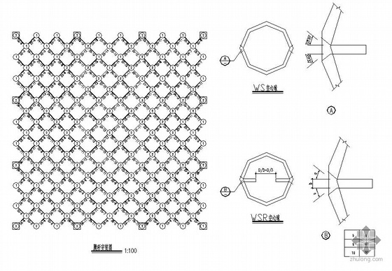 某焊接球网架结构设计图- 