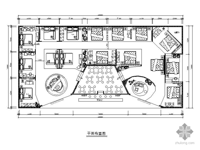 展览展示施工资料下载-[深圳]450㎡国际家具展展位施工图