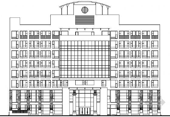 银行楼建筑施工图资料下载-成都市某七层人民银行商住楼建筑施工图