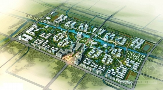 杭州用地规划资料下载-[杭州]高校校区规划及单体设计方案文本(中标方案)