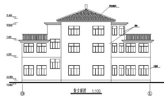 老年活动中心建筑施工图-2