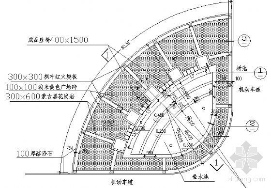 叠水水池CAD资料下载-叠水池节点大样图