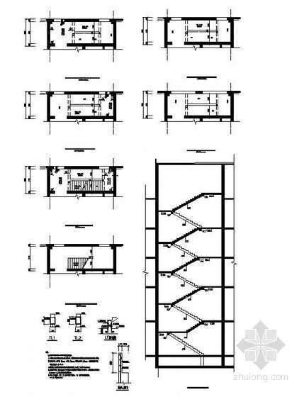 9层办公结构设计说明资料下载-呼和浩特市某13层框剪办公楼结构设计图