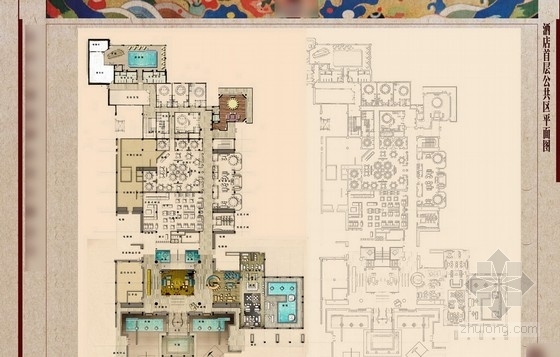 中国古典建筑分析资料下载-[北京]中国古典建筑风格五星级酒店方案图