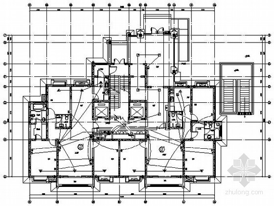 高层住宅楼电气平面施工图- 
