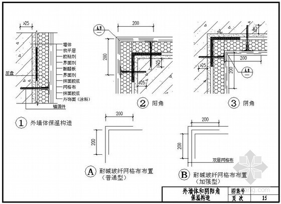 外墙酚醛保温板系统资料下载-酚醛板外墙外保温系统阴阳角做法示意图