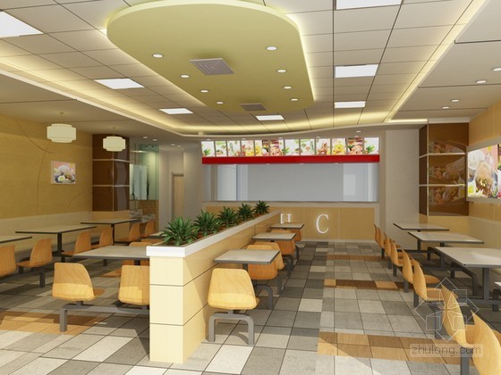 餐饮店3d模型下载资料下载-餐饮店