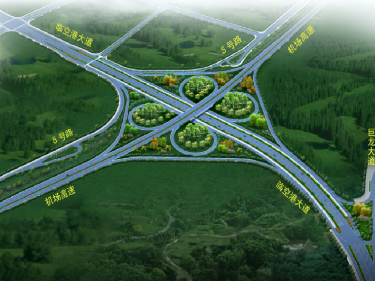武汉交通CAD资料下载-[武汉]大道互通立交工程施工占道及交通疏解方案