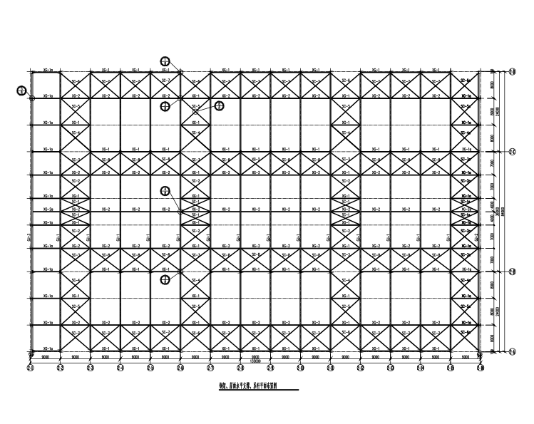 中式栓马石CAD图块资料下载-单层带天车钢结构厂房结构施工图（CAD，14张）