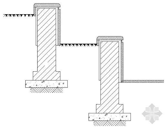 花池台阶结构资料下载-花池挡墙结构图