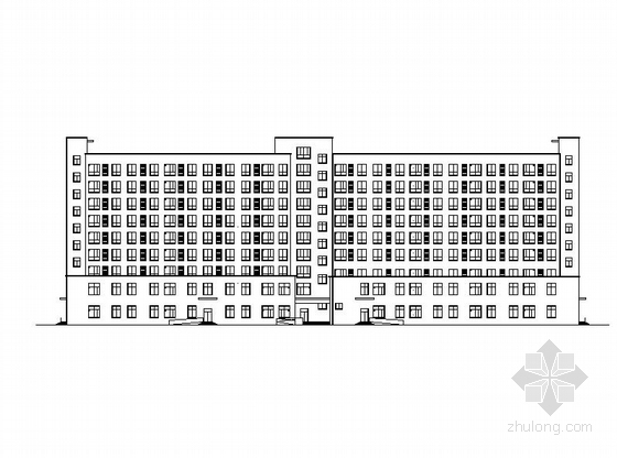 宿舍公寓建筑图资料下载-[江苏]高层框架结构企业单身宿舍楼建筑施工图（16年最新）