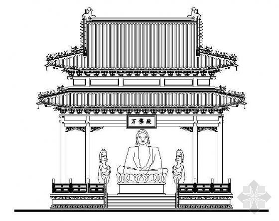 重檐建筑施工图资料下载-某重檐古亭施工图