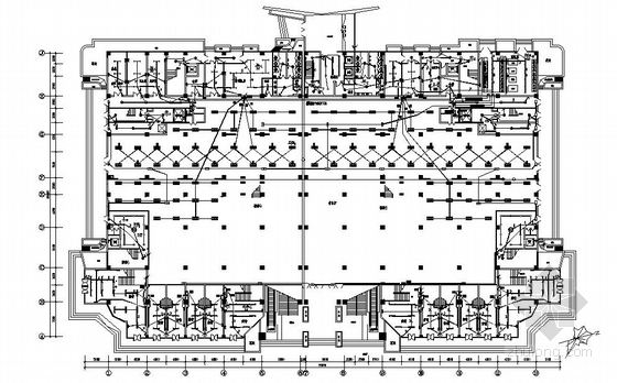 五星级酒店厨房CAD图纸资料下载-五星级酒店电气图纸