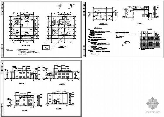 屋顶排烟机房建筑结构图资料下载-某医院锅炉房建筑结构图