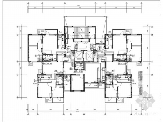 简单二层楼CAD施工图资料下载-[天津]超高层住宅小区给排水施工图（30层）