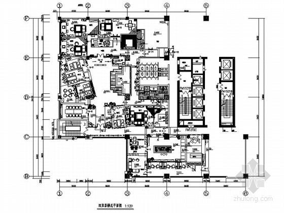 中式茶楼装修设计资料下载-特色古香中式茶楼室内装修设计施工图（含实景图）