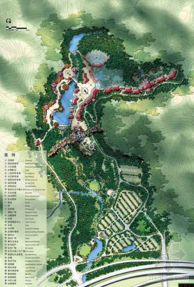 乡村旅游区景观设计方案资料下载-[深圳]生态旅游区入口前区规划景观设计方案